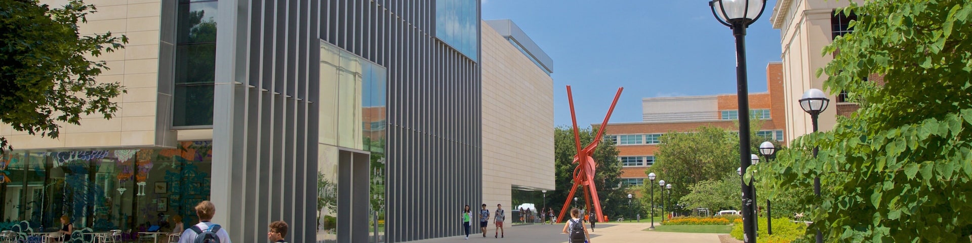 密西根大學 设有 街道景色 和 戶外藝術 以及 一對夫婦