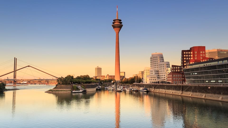 Medienhafen in Düsseldorf - Deutschland