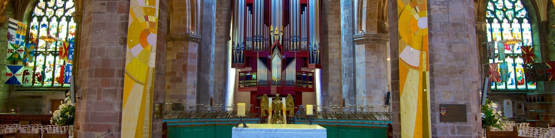 St. Giles\' Cathedral mettant en vedette église ou cathédrale, vues intérieures et aspects religieux