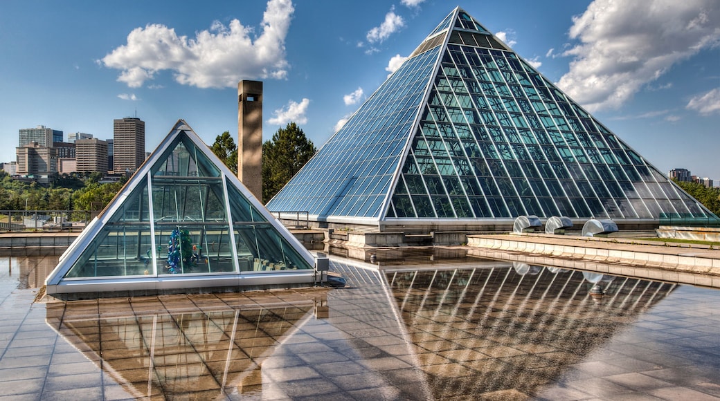 Glass Pyramids in Edmonton, Alberta, Canada