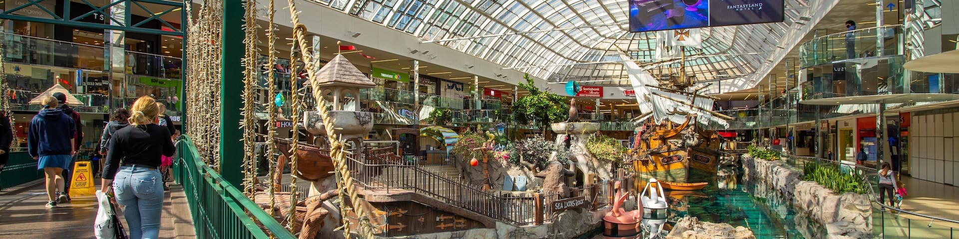 West Edmonton Mall featuring interior views, shopping and a playground