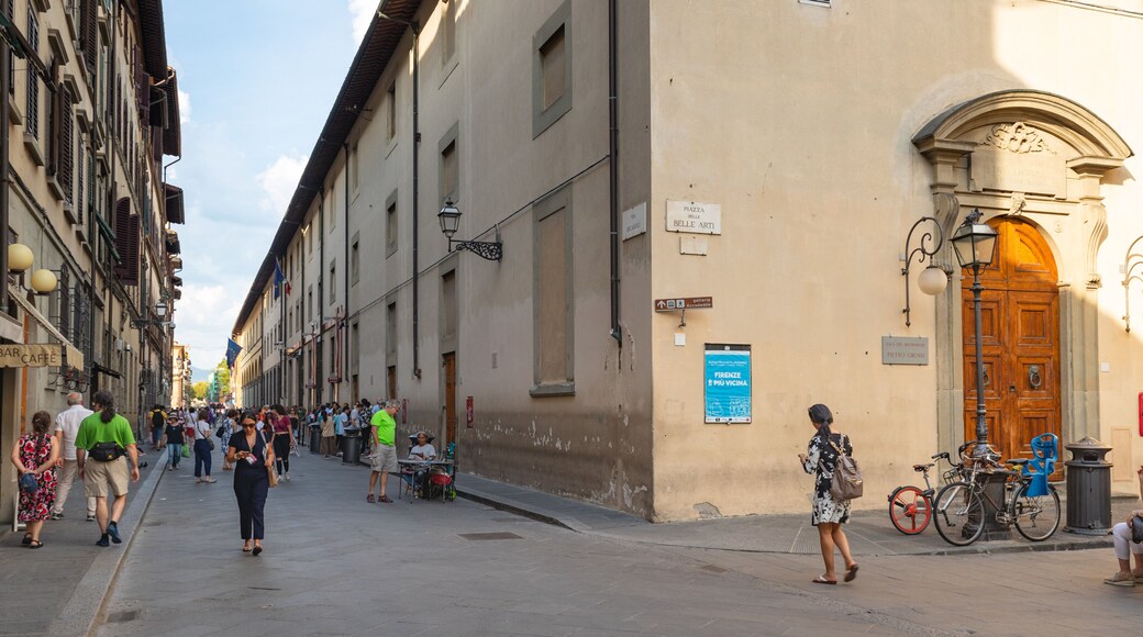 Accademia Gallery which includes street scenes as well as a small group of people