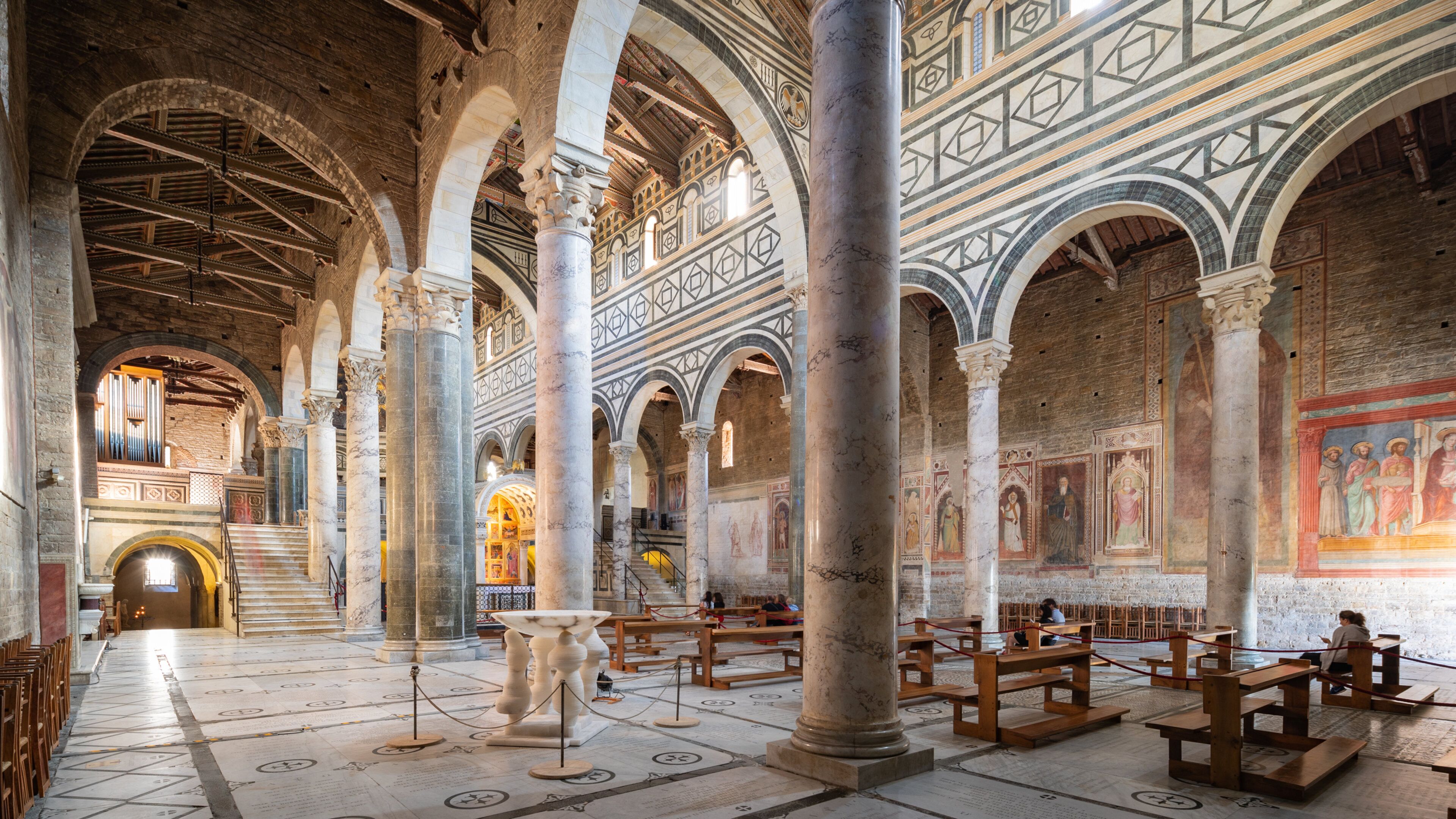 San Miniato al Monte featuring a church or cathedral, heritage elements and interior views