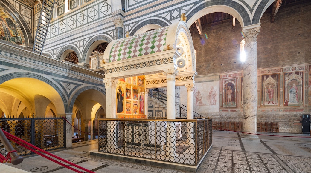 San Miniato al Monte featuring a church or cathedral, heritage elements and interior views
