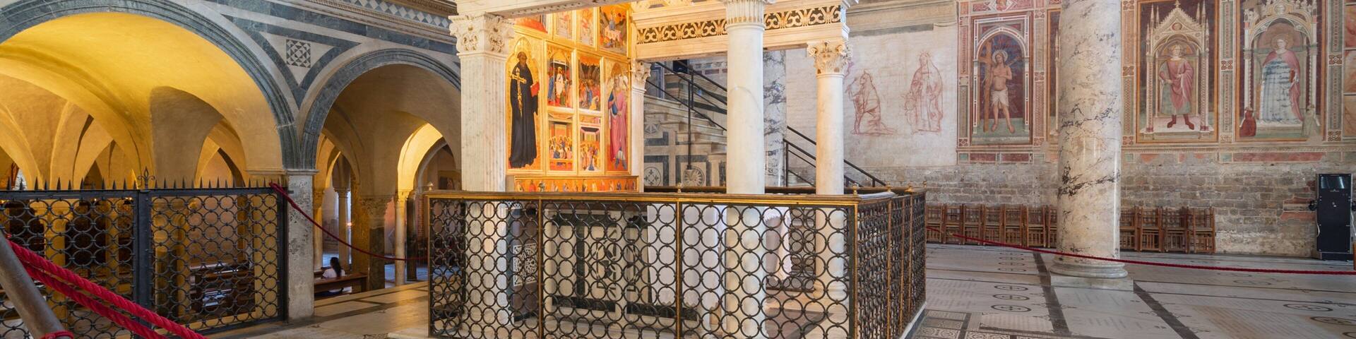 San Miniato al Monte featuring a church or cathedral, heritage elements and interior views