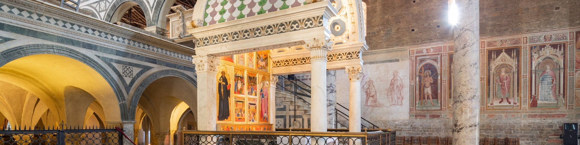 San Miniato al Monte featuring a church or cathedral, heritage elements and interior views