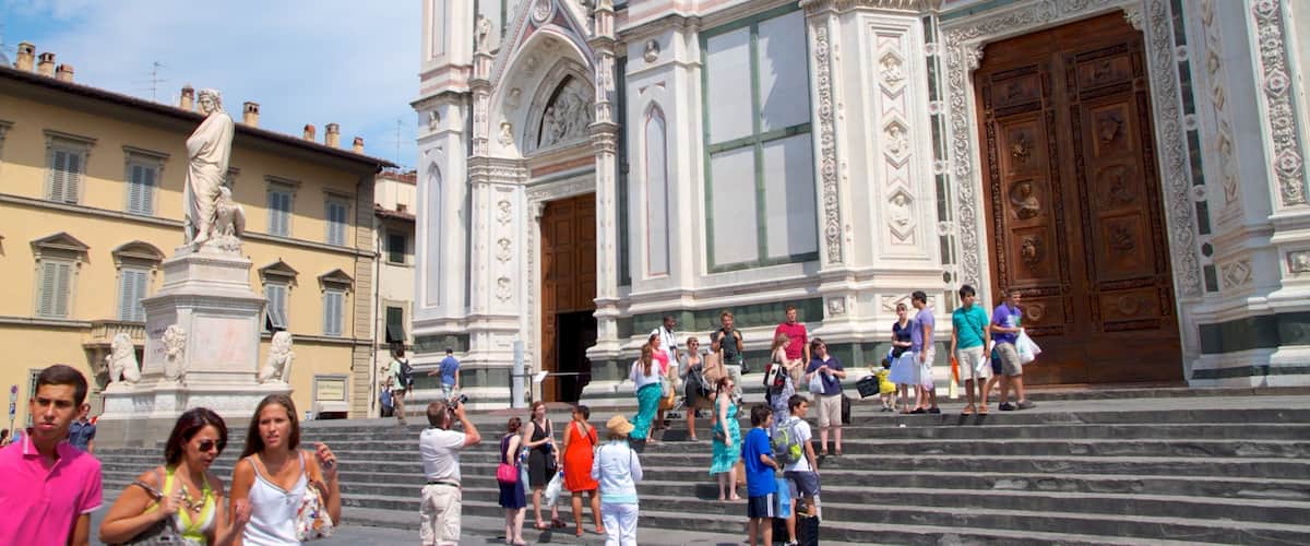 Basilica of Santa Croce showing heritage architecture, religious elements and a church or cathedral