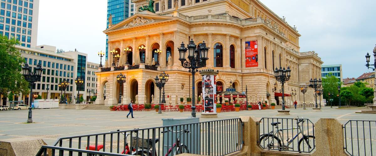 Alte Oper Frankfurt das einen historische Architektur, Theater und Stadt