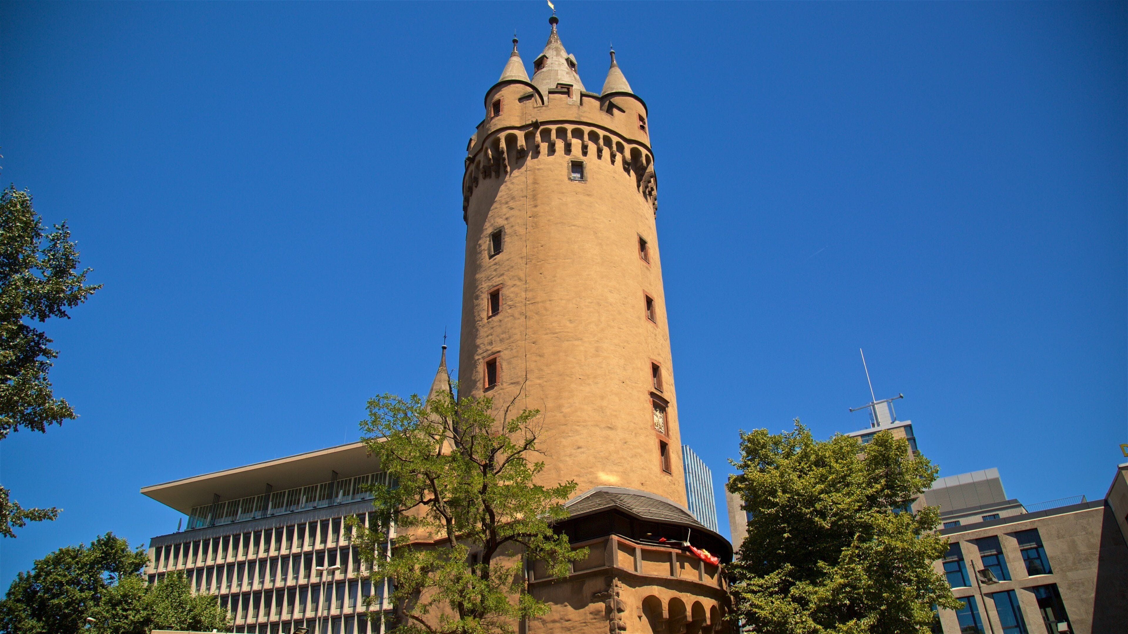 Eschenheimer Tower which includes a castle and heritage architecture