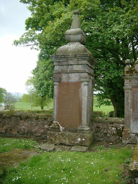 The Martyr's Grave. William Gordon of Earlston, near St John's Town of Dalry, was banished from Scotland for his support of the Covenanters. He was able to return to Scotland and was making his way towards Bothwell Bridge on 22 June 1679 when he was met by dragoons near to Crookedstone farm in Hamilton parish and shot dead. Requests to allow him burial in Dalry were refused, so his grave can be seen here at Glassford kirkyard.