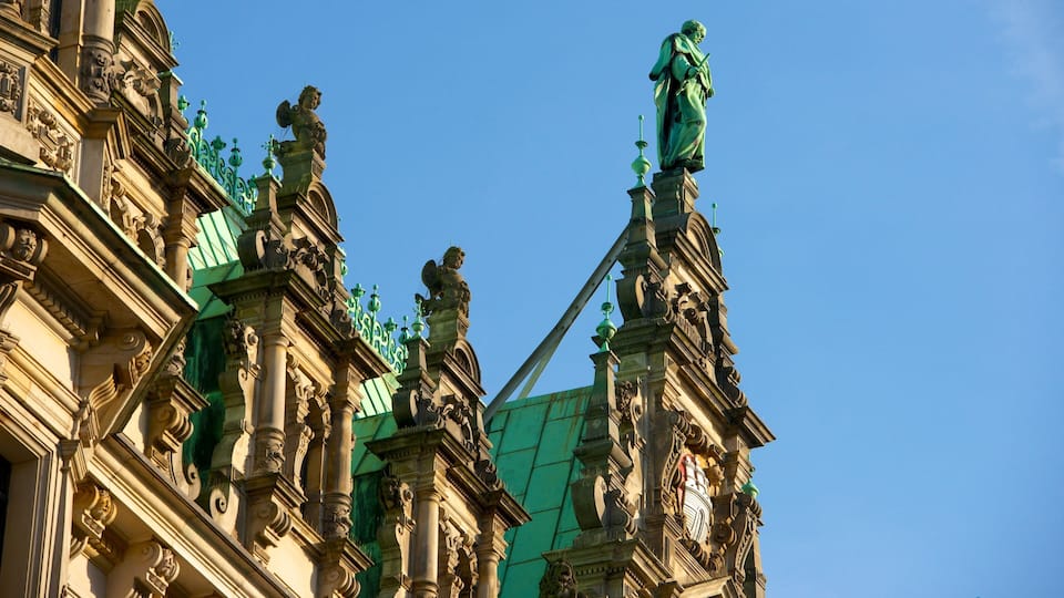 Stadhuis van Hamburg inclusief een overheidsgebouw en historische architectuur