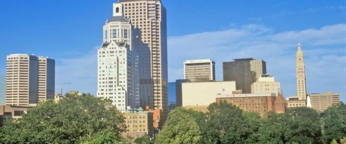 State capital of Hartford skyline, Hartford, Connecticut'