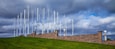 Vertical Wind Turbines at Quinnipiac University in Hamden, Connecticut.