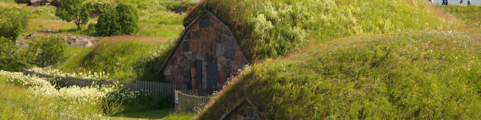 Festung Suomenlinna welches beinhaltet historische Architektur