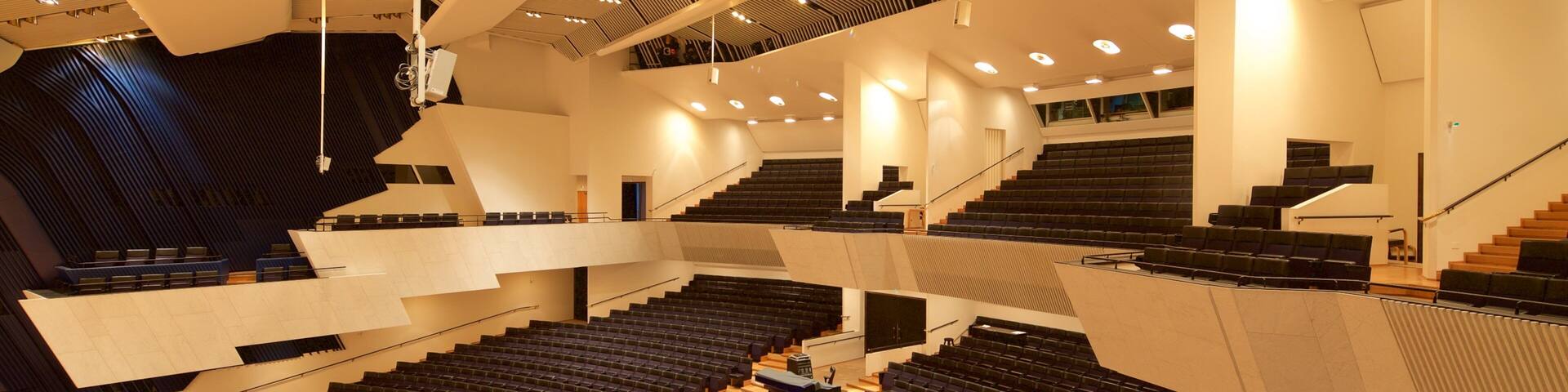 Finlandia Hall which includes theater scenes