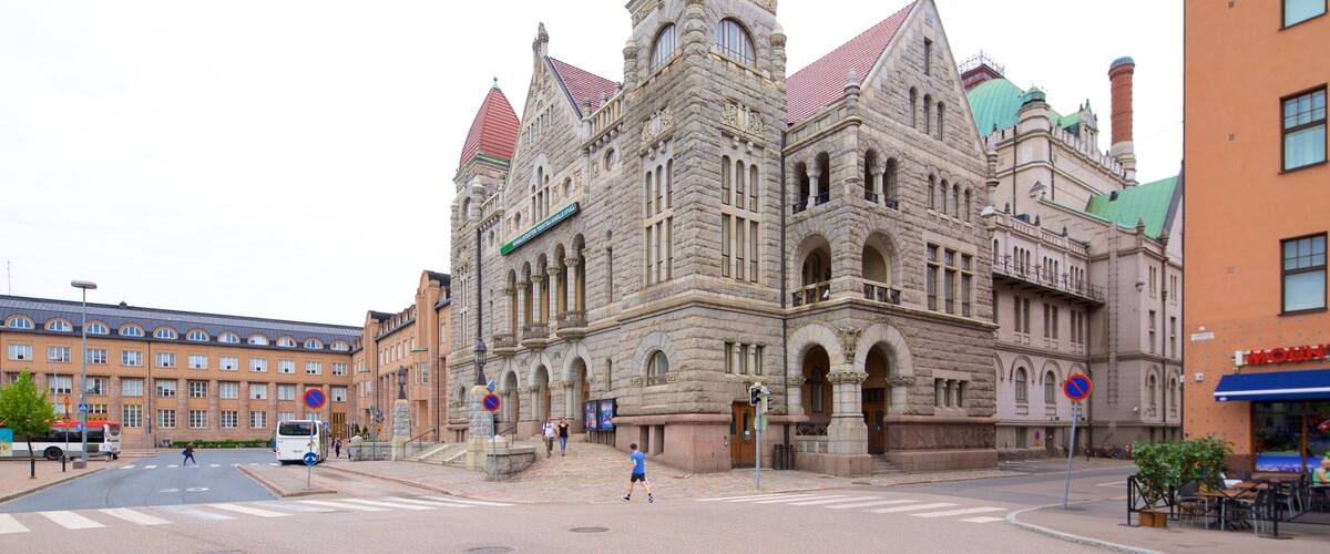 National Theater featuring heritage architecture and theatre scenes