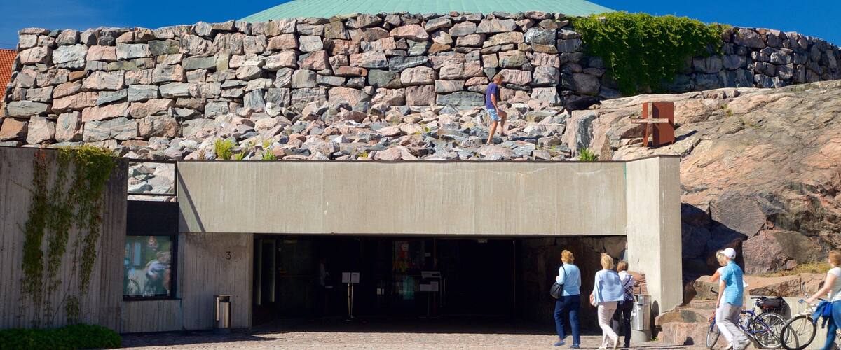 Temppeliaukio Church featuring a church or cathedral