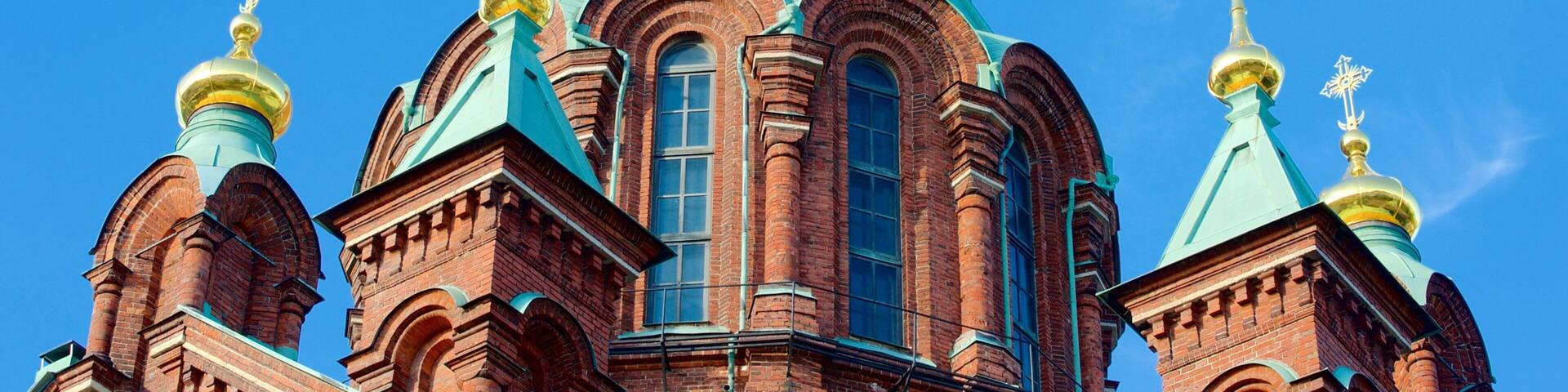 Uspenski Cathedral showing heritage architecture, religious aspects and a church or cathedral