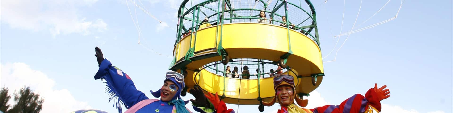 Ocean Park featuring performance art and rides