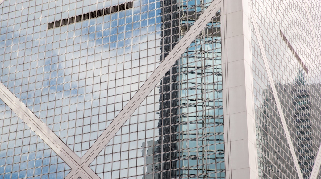 Bank of China Tower showing a city