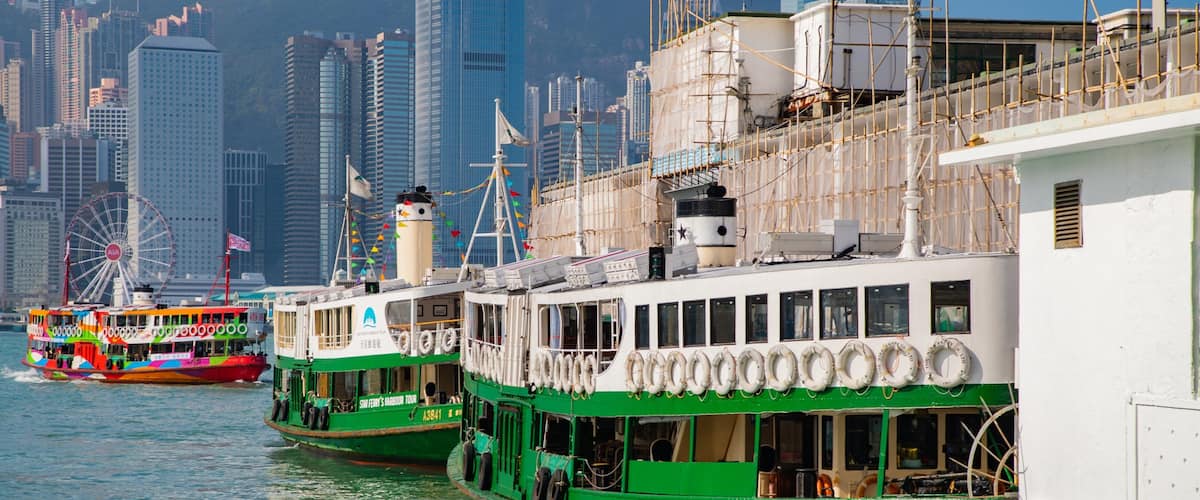 Tsim Sha Tsui Star Ferry Pier which includes a bay or harbor