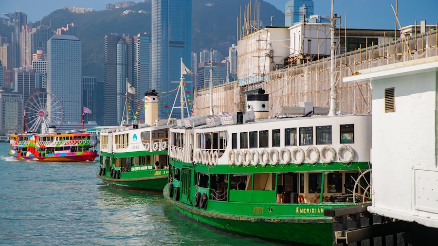 Tsim Sha Tsui Star Ferry Pier which includes a bay or harbor
