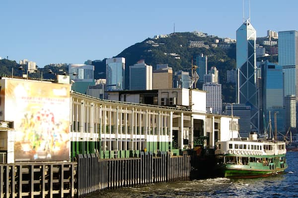 The Pier of Star Ferry and Victoria Ferry