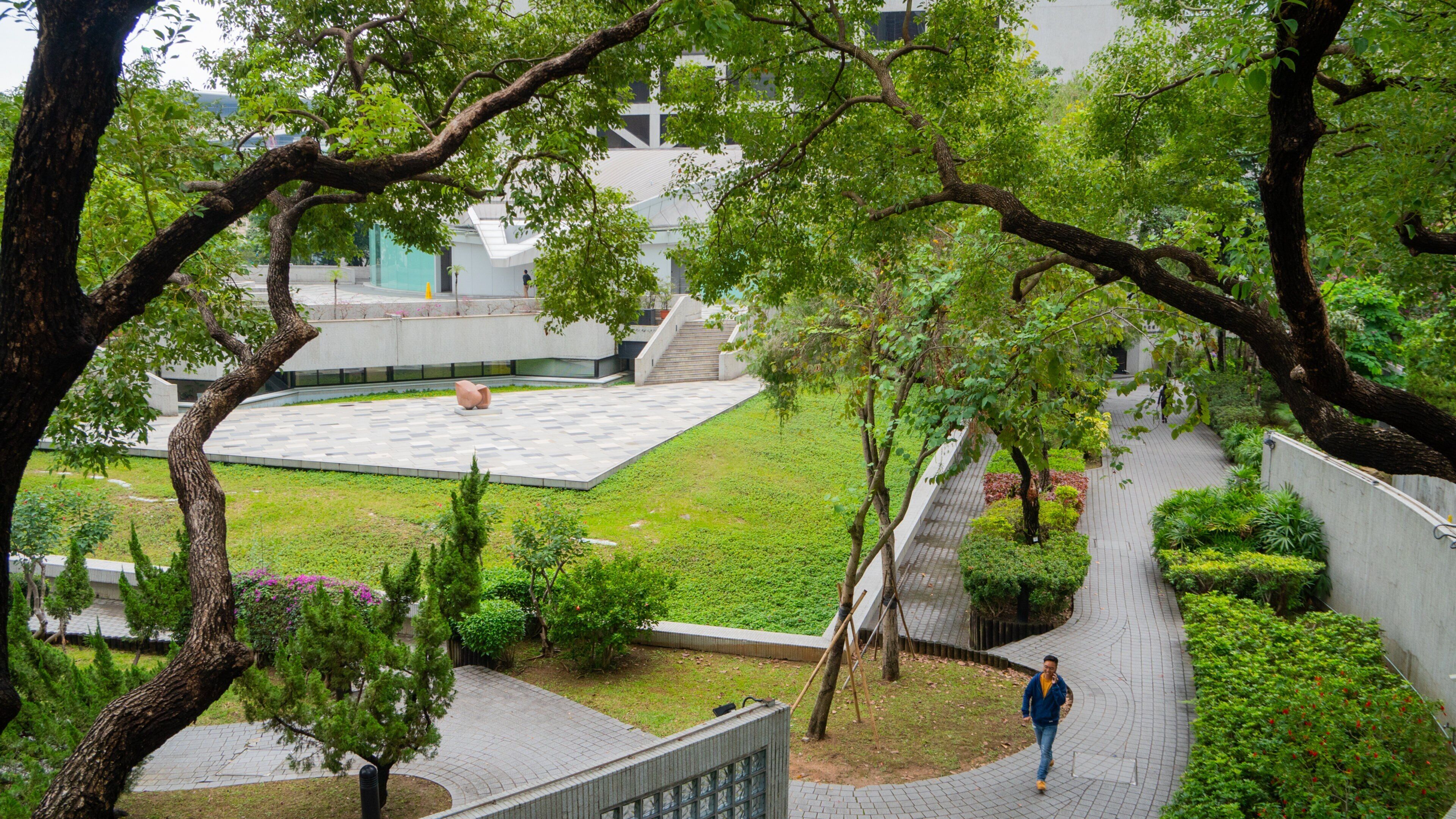 Hong Kong Academy for Performing Arts featuring a garden