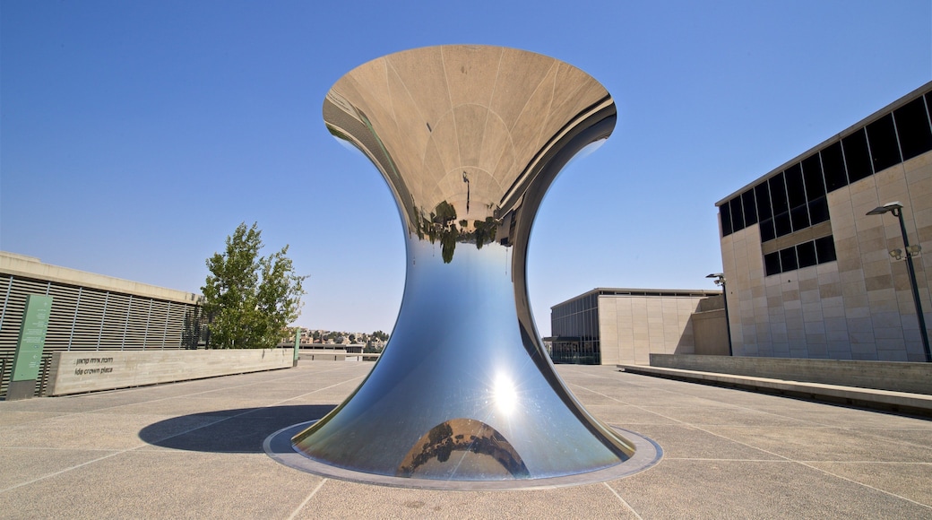 Israel Museum featuring outdoor art and a square or plaza