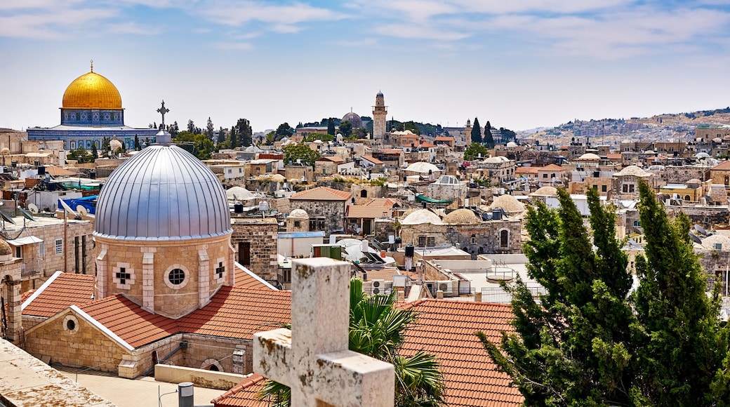Jerusalem panoramic roof view