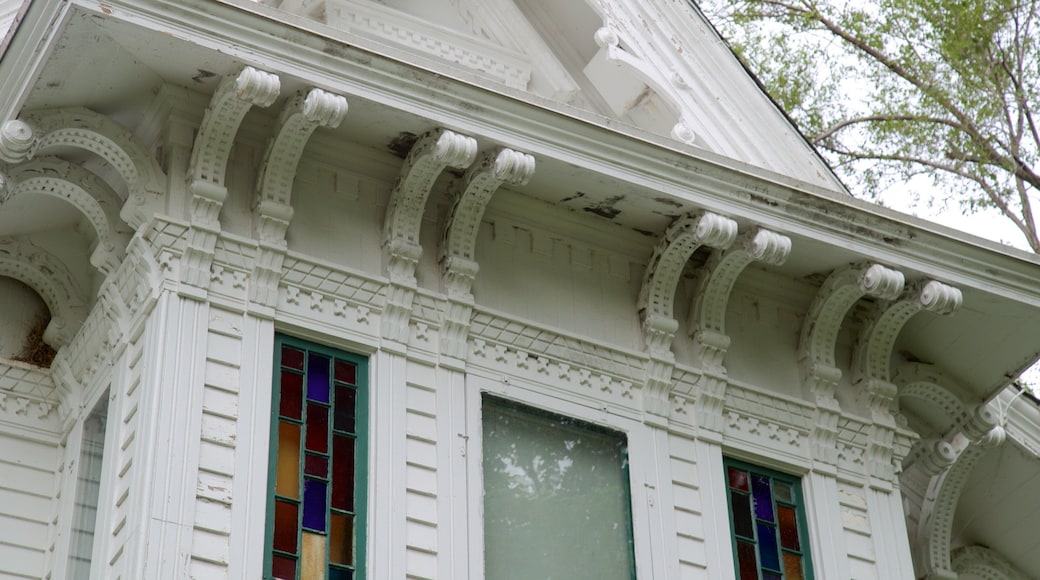 Harry S. Truman National Historic Site mostrando una casa y elementos del patrimonio