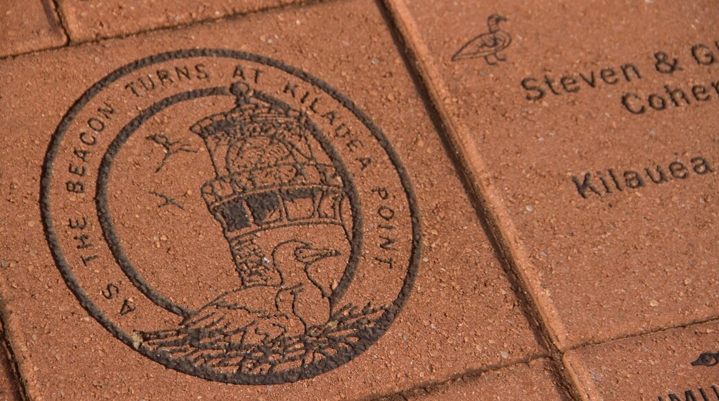 Kilauea Lighthouse que inclui sinalização