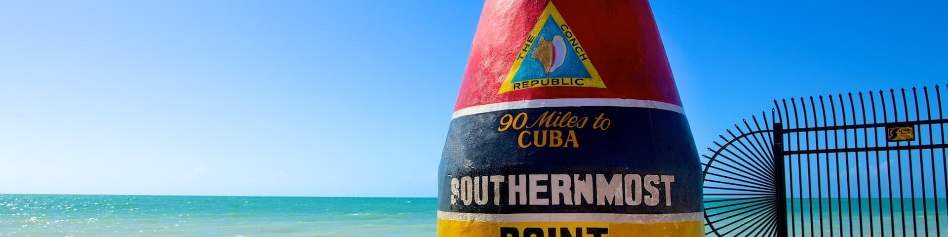 Southernmost Point showing signage