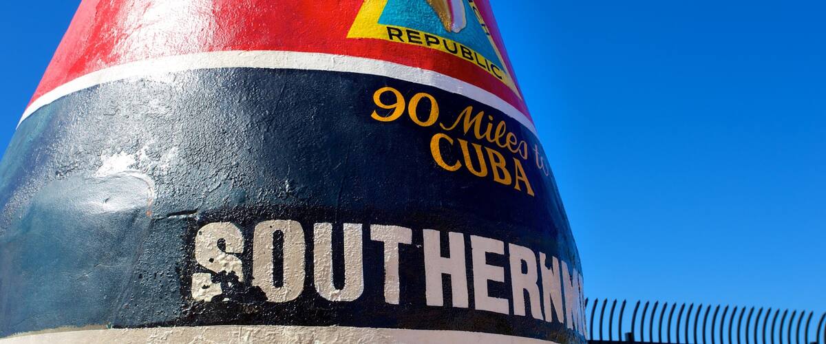 Southernmost Point which includes signage