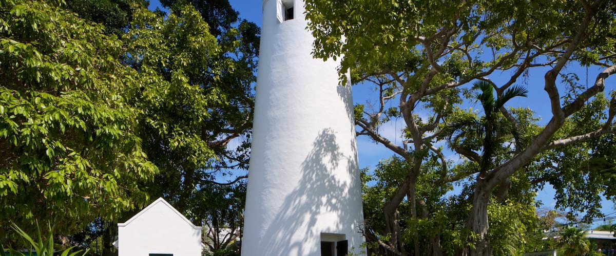 Key West Lighthouse and Keeper\'s Quarters Museum featuring a lighthouse