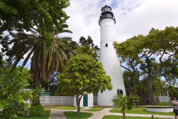 Key West Lighthouse and Keeper\'s Quarters Museum showing a lighthouse