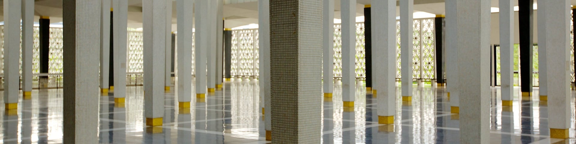 National Mosque which includes religious aspects, interior views and a mosque