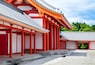 Inside the Imperial Palace courtyard in Kyoto, Japan