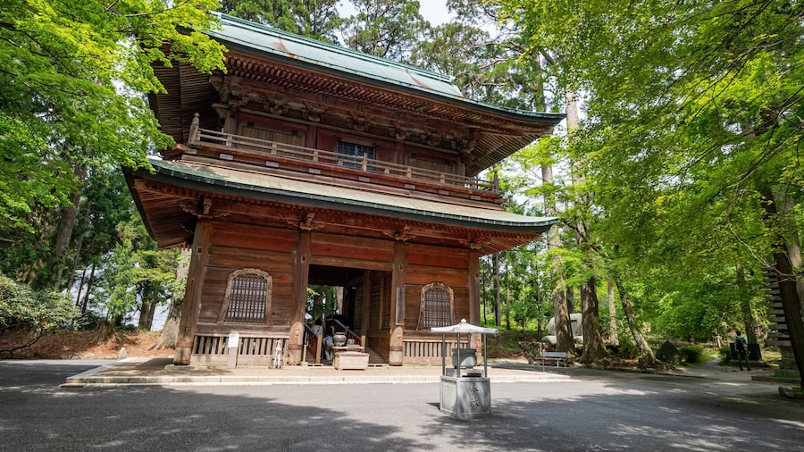 Enryakuji Temple featuring a temple or place of worship and heritage elements