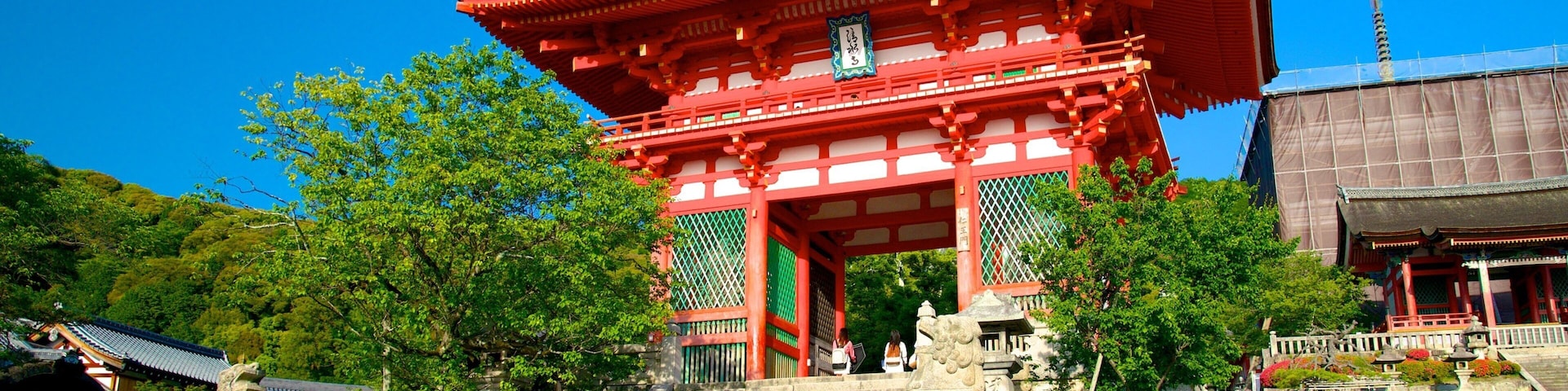 Kiyomizu Temple showing religious aspects and a temple or place of worship