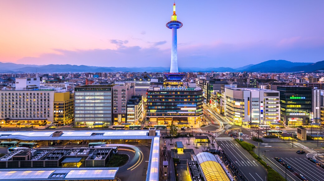 Kyoto, Japan City Skyline