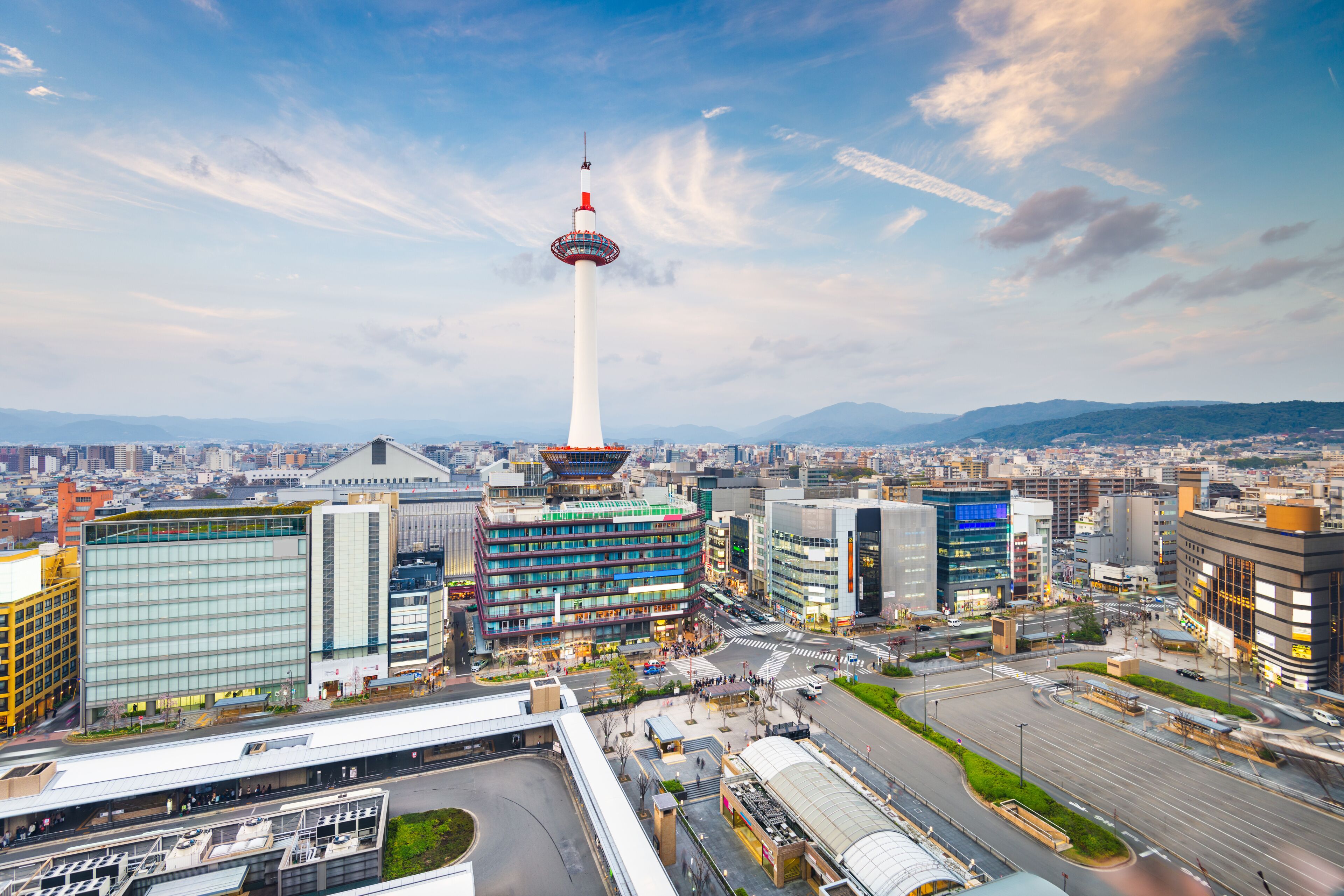 Kyoto, Japan cityscape at Kyoto Tower