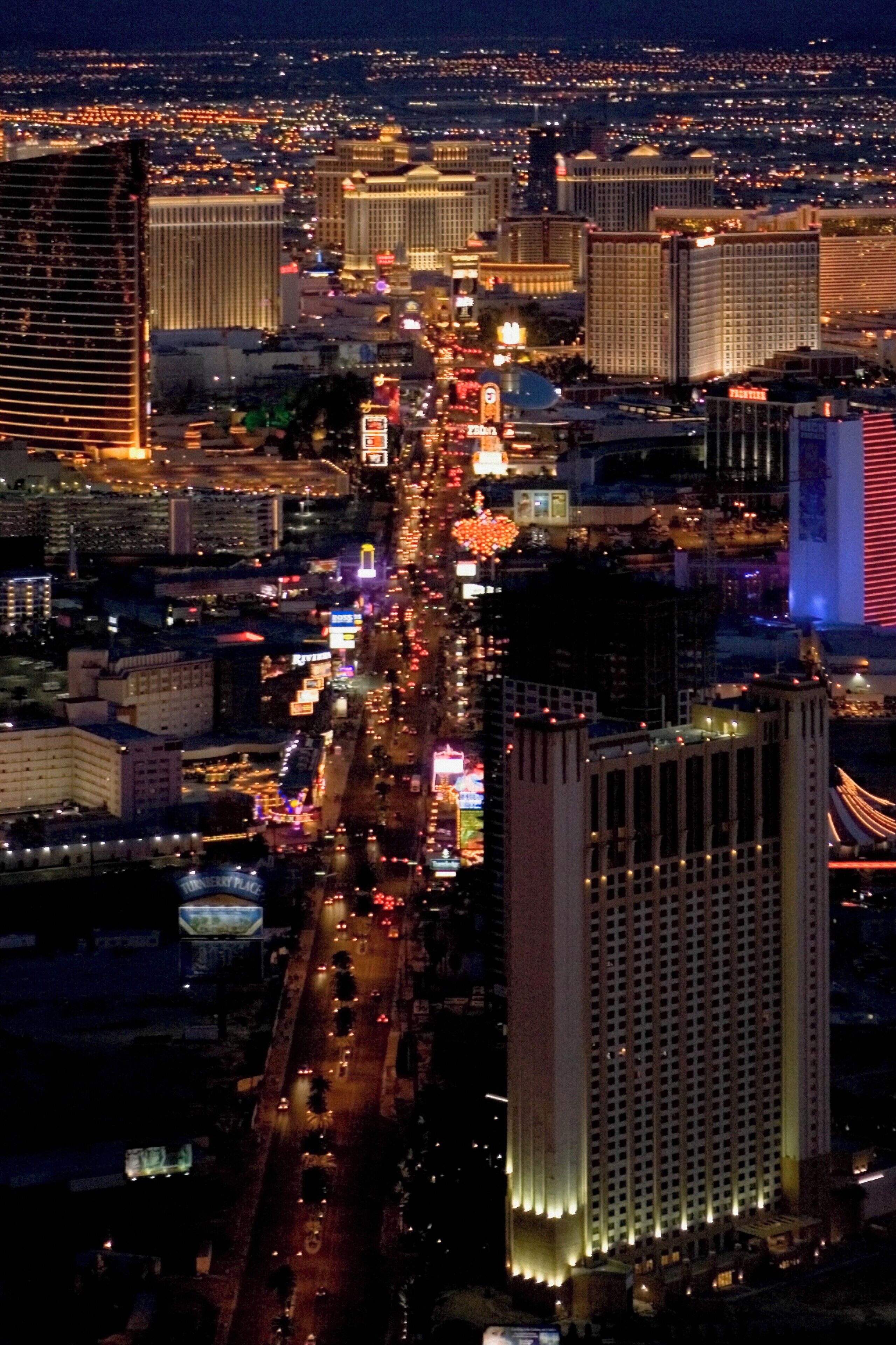 High angle view of buildings, Las Vegas, Nevada, USA