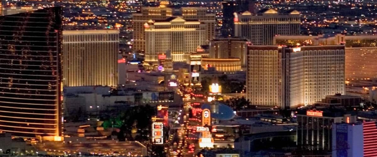 High angle view of buildings, Las Vegas, Nevada, USA
