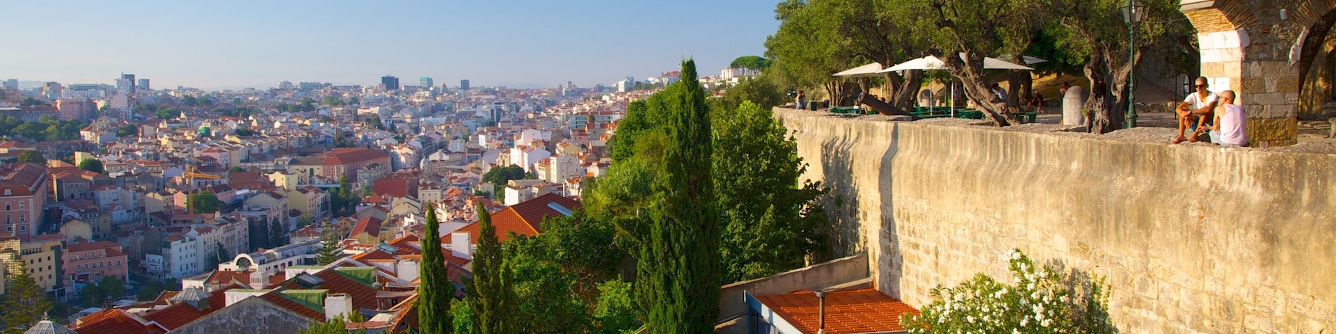 Lisbon showing views, chateau or palace and a city
