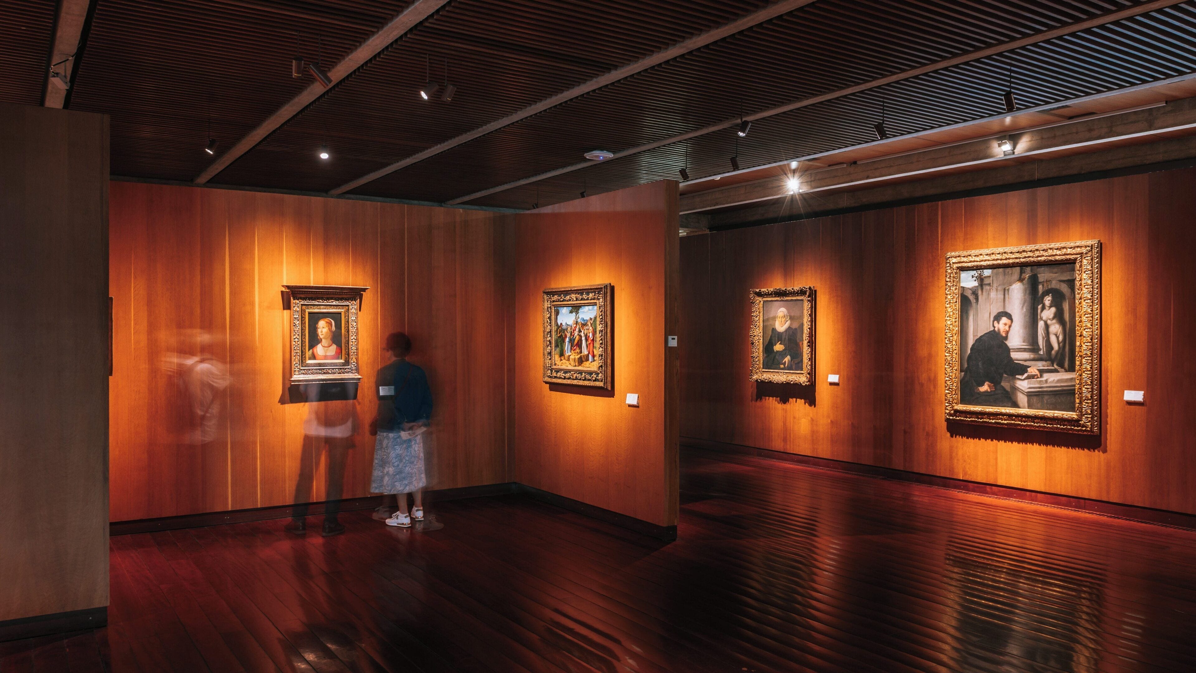 Visitors admire artworks at Gulbenkian Museum in Lisbon City Center, highlighting the rich cultural heritage of Portugal's art scene