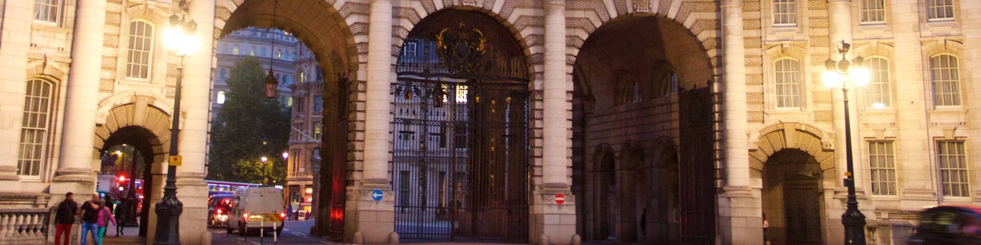 The Mall which includes night scenes, heritage architecture and heritage elements