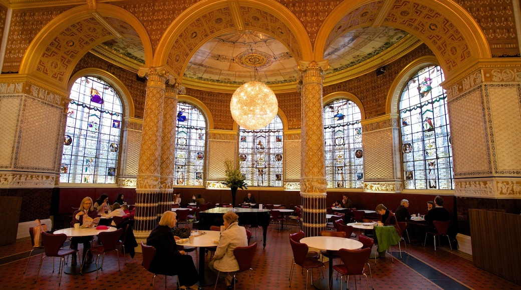 Victoria and Albert Museum showing heritage architecture, interior views and heritage elements