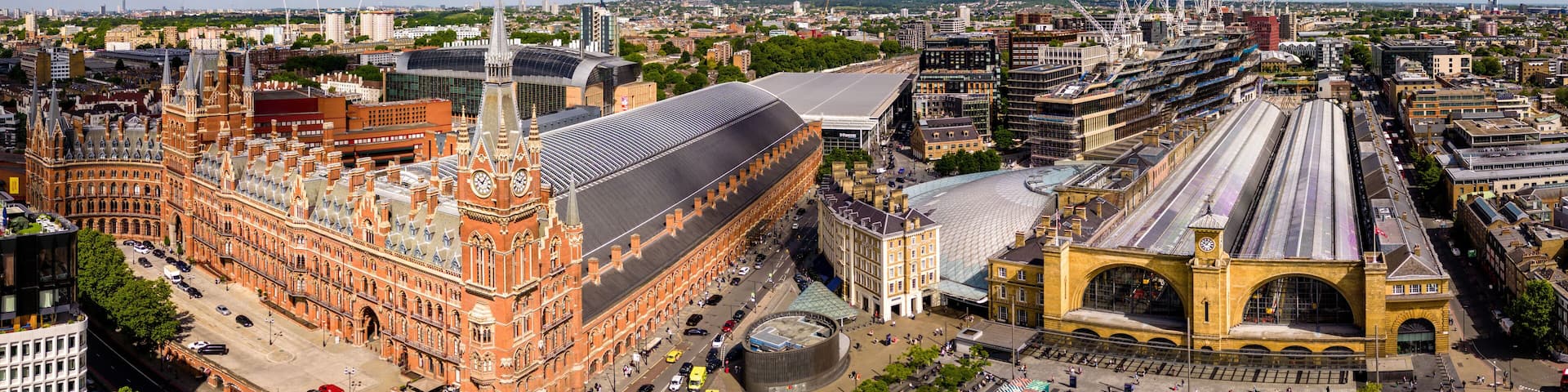 London Kings Cross and St Pancras train stations