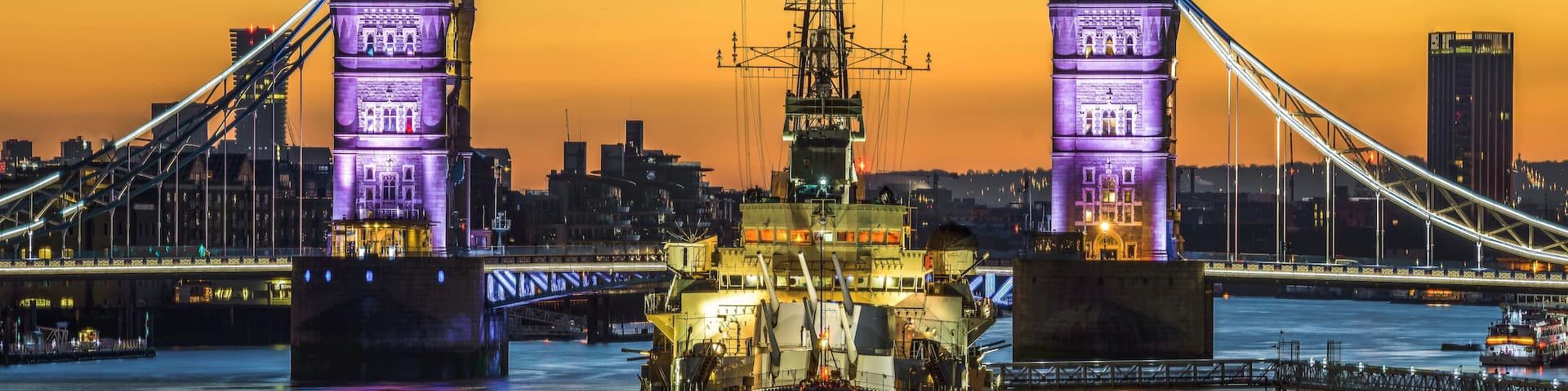 Tower Bridge at sunrise in London
